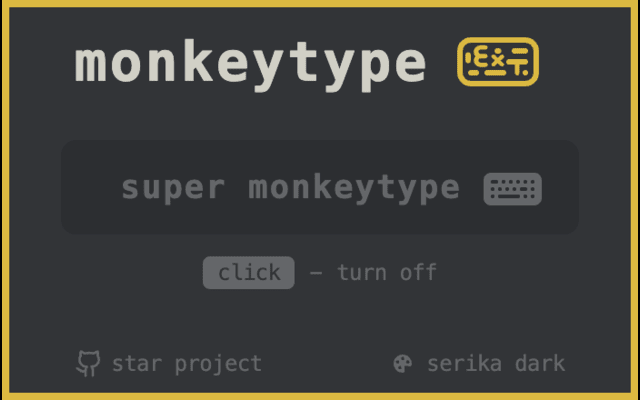 Monkey type